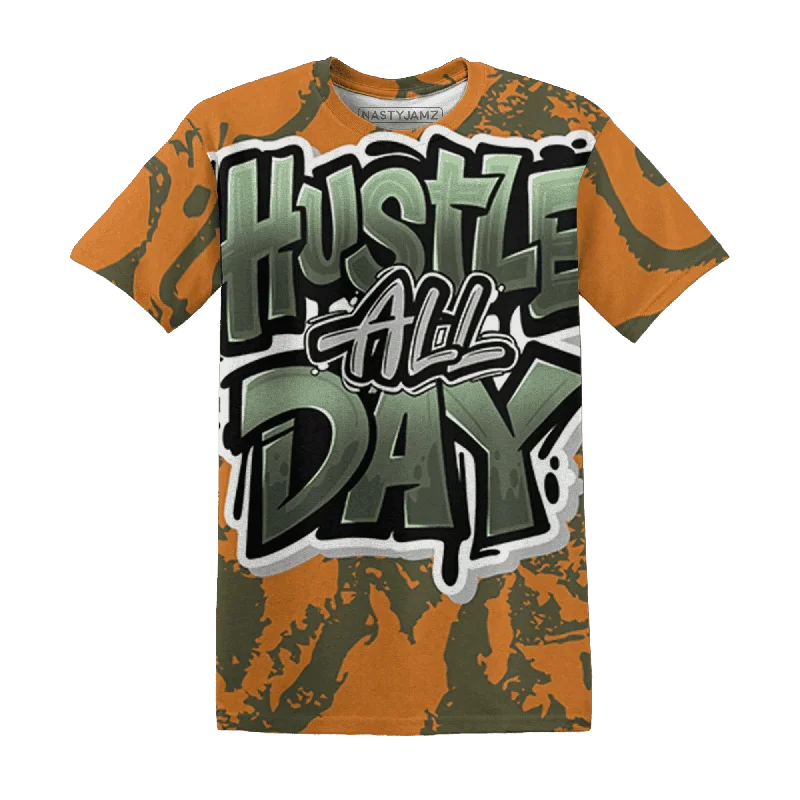 NastyJamz Olive 5s T-Shirt Match Hustle All Day All-Over Print