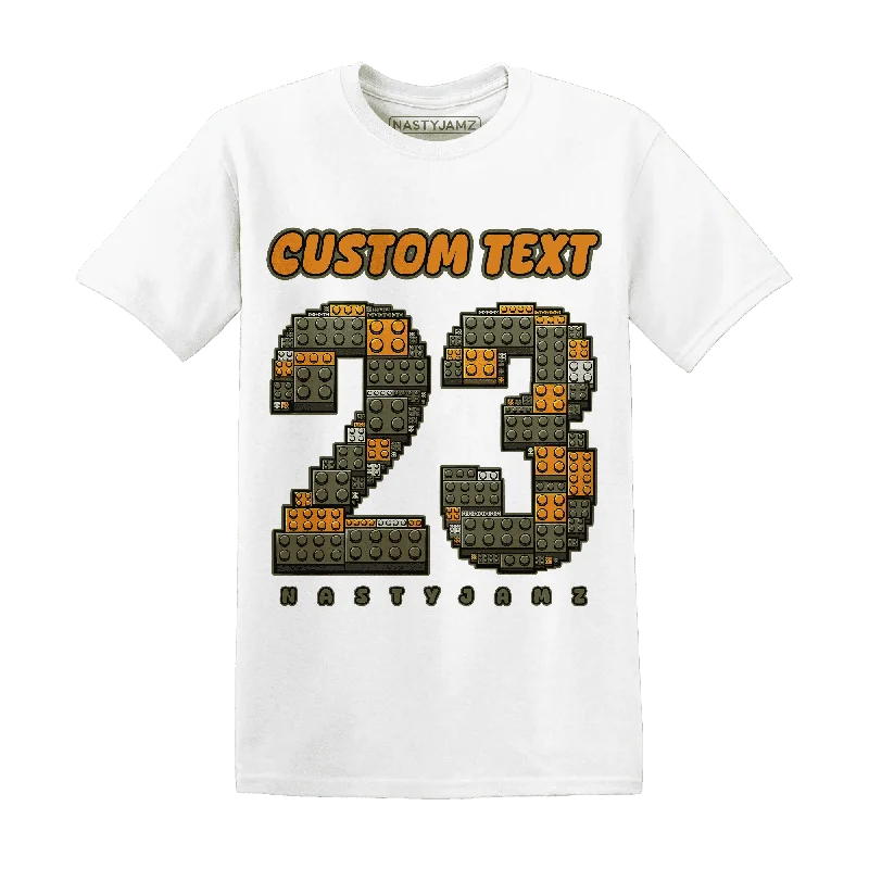 NastyJamz Olive 5s T-Shirt Match Number 23 Custom Text