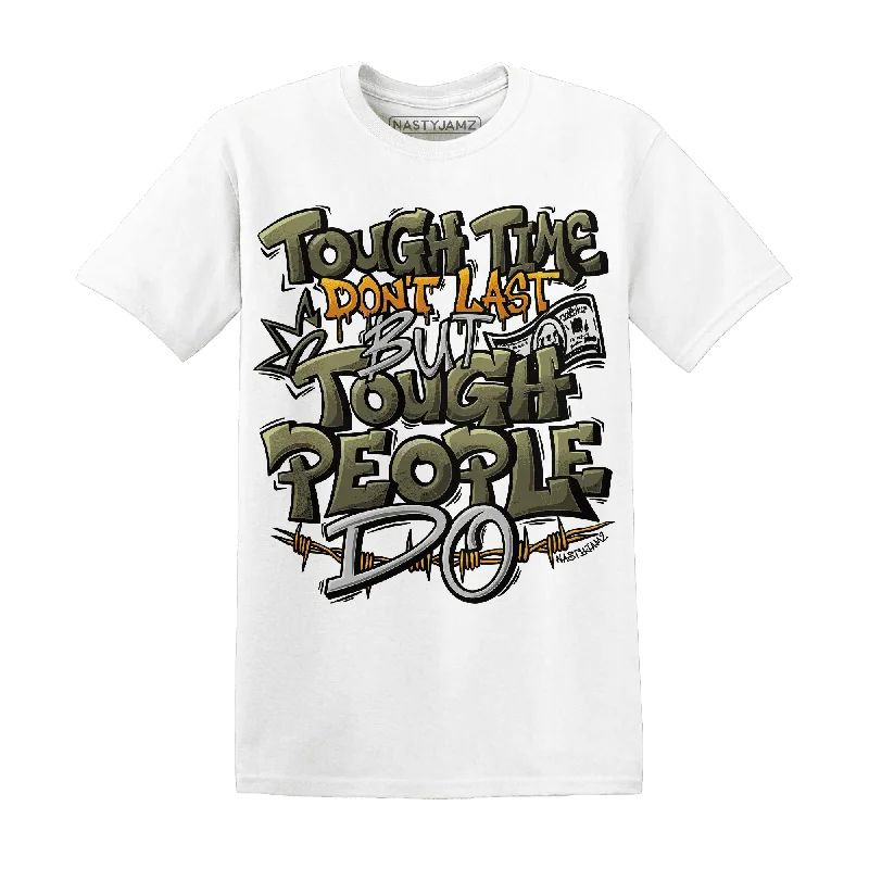 NastyJamz Olive 5s T-Shirt Match Tough People Never Fall