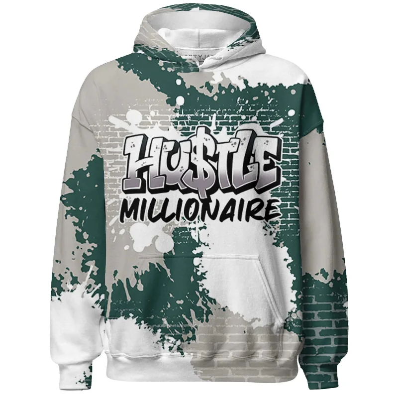 NastyJamz Oxidized Green 4s Hoodie Match Hustle Millionaire All-Over Print