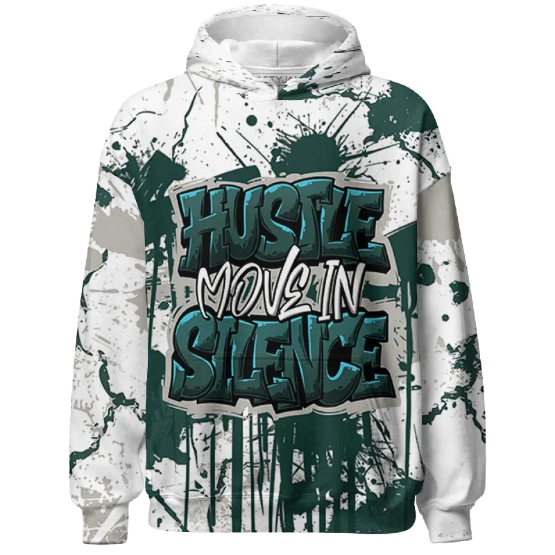 NastyJamz Oxidized Green 4s Hoodie Match Hustle Move In Silence All-Over Print