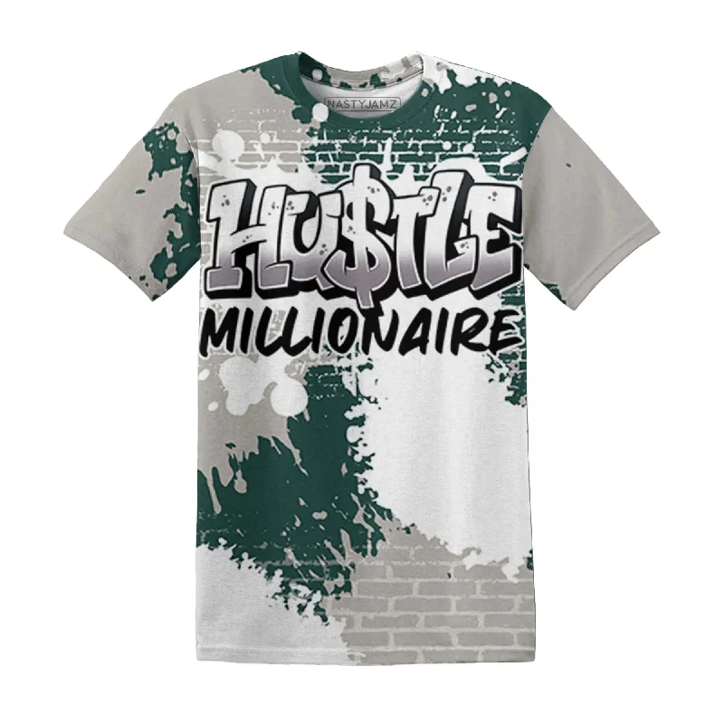 NastyJamz Oxidized Green 4s T-Shirt Match Hustle Millionaire All-Over Print