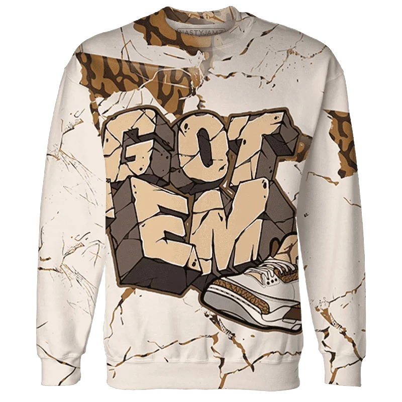 NastyJamz Palomino 3s Sweatshirt Match Got Em All-Over Print