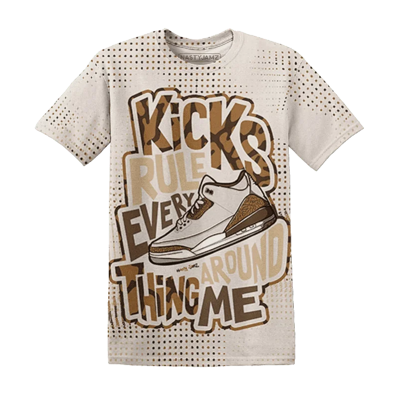 NastyJamz Palomino 3s T-Shirt Match Kicks Rule All-Over Print