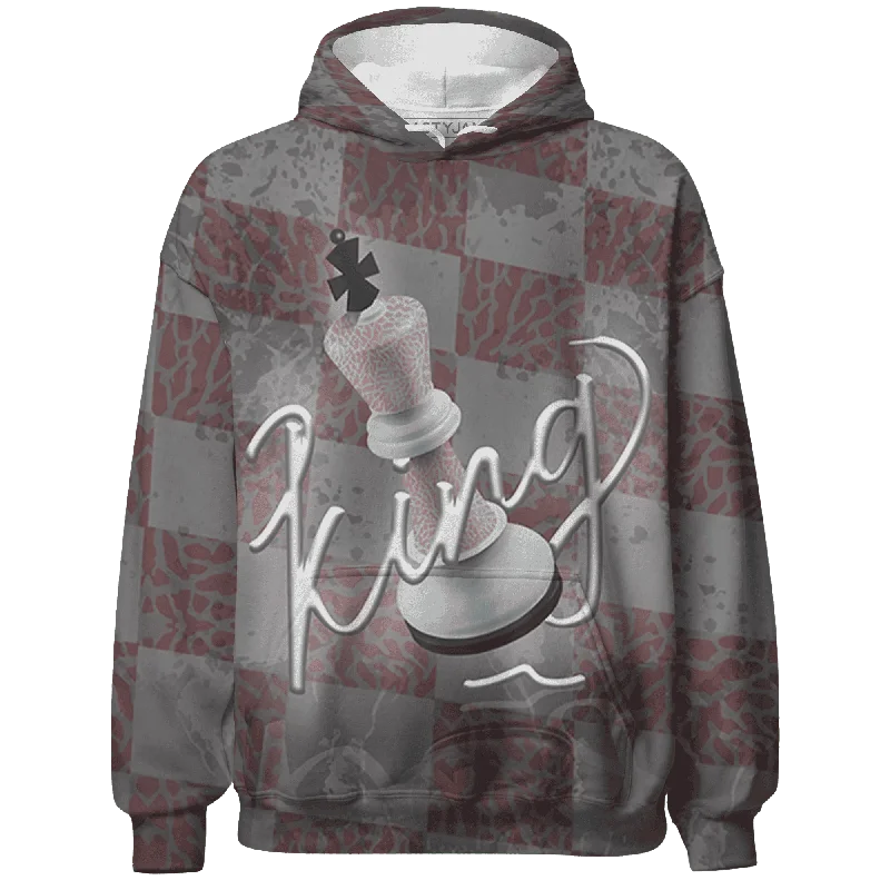 NastyJamz Red Stardust 3s Hoodie Match Black King All-Over Print