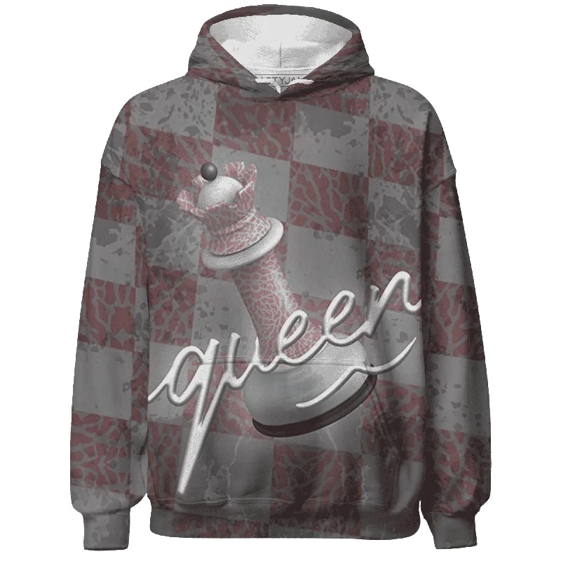 NastyJamz Red Stardust 3s Hoodie Match Black Queen All-Over Print