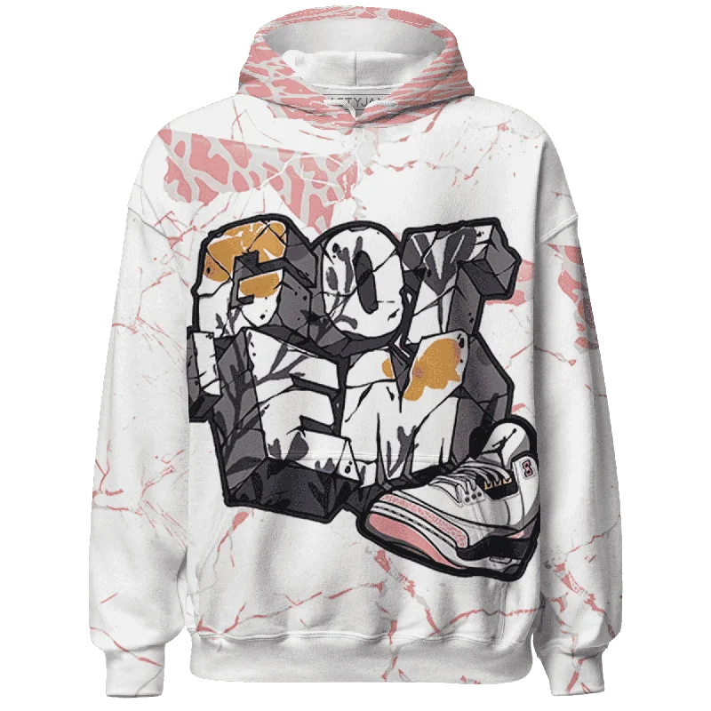 NastyJamz Red Stardust 3s Hoodie Match Got Em All-Over Print