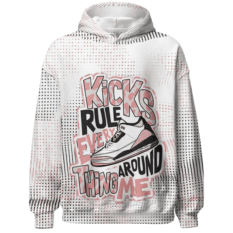 NastyJamz Red Stardust 3s Hoodie Match Kicks Rule All-Over Print