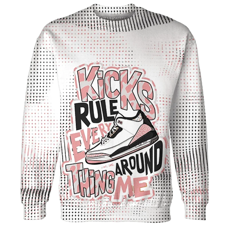 NastyJamz Red Stardust 3s Sweatshirt Match Kicks Rule All-Over Print