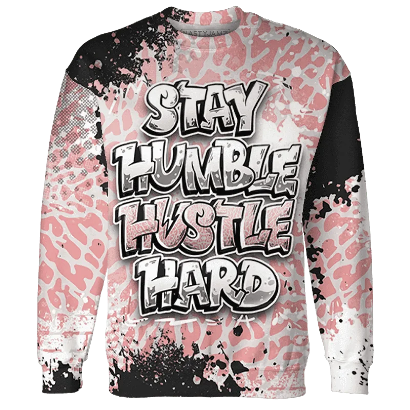 NastyJamz Red Stardust 3s Sweatshirt Match Stay Humble Hustle Hard All-Over Print