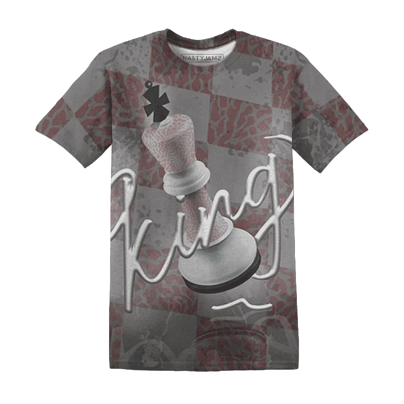 NastyJamz Red Stardust 3s T-Shirt Match Black King All-Over Print