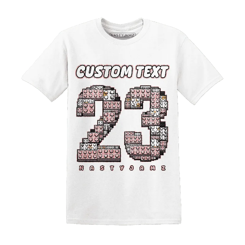 NastyJamz Red Stardust 3s T-Shirt Match Number 23 Custom Text