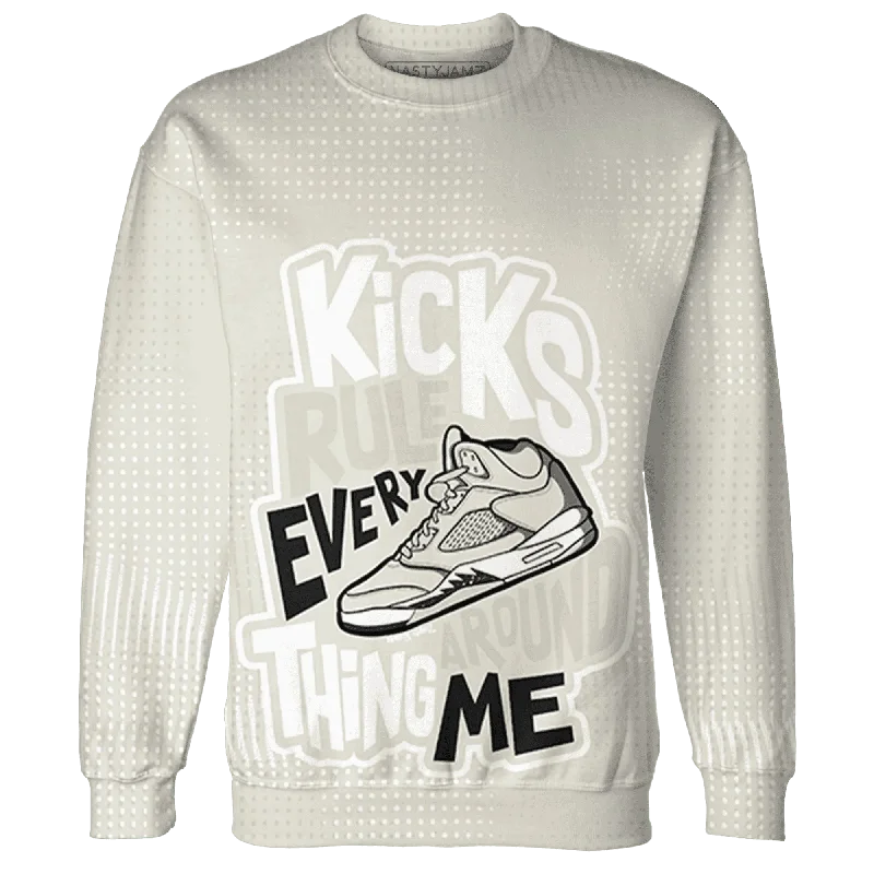 NastyJamz SE Sail 5s Sweatshirt Match Kicks Rule All-Over Print