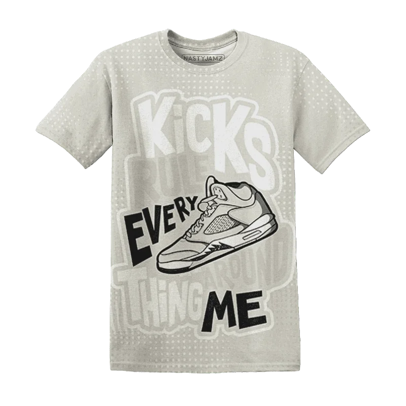 NastyJamz SE Sail 5s T-Shirt Match Kicks Rule All-Over Print