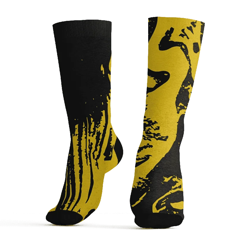 NastyJamz Thunder 4s Socks Match Hustle All Day All-Over Print