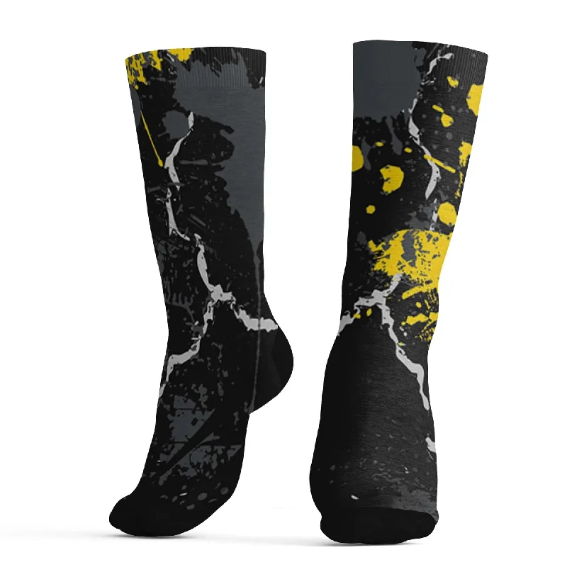 NastyJamz Thunder 4s Socks Match Hustle Move In Silence All-Over Print