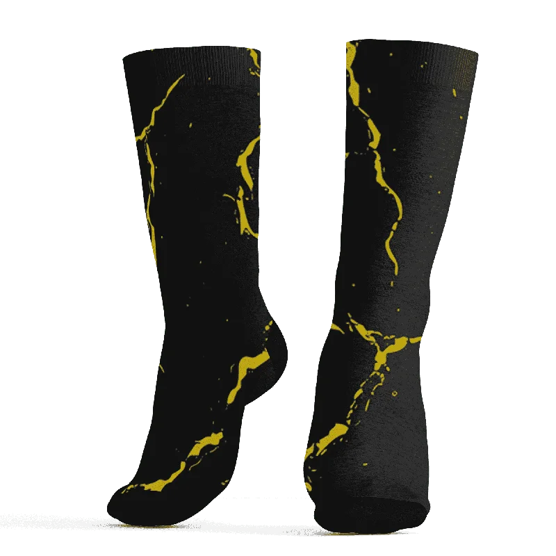 NastyJamz Thunder 4s Socks Match Skeleton Y2k All-Over Print