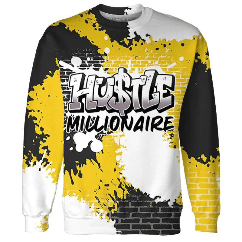 NastyJamz Vivid Sulfur 4s Sweatshirt Match Hustle Millionaire All-Over Print