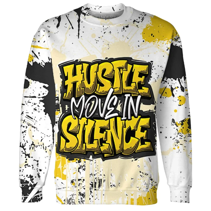 NastyJamz Vivid Sulfur 4s Sweatshirt Match Hustle Move In Silence All-Over Print