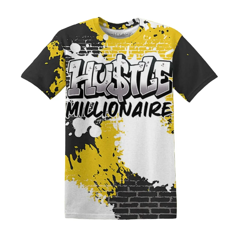 NastyJamz Vivid Sulfur 4s T-Shirt Match Hustle Millionaire All-Over Print