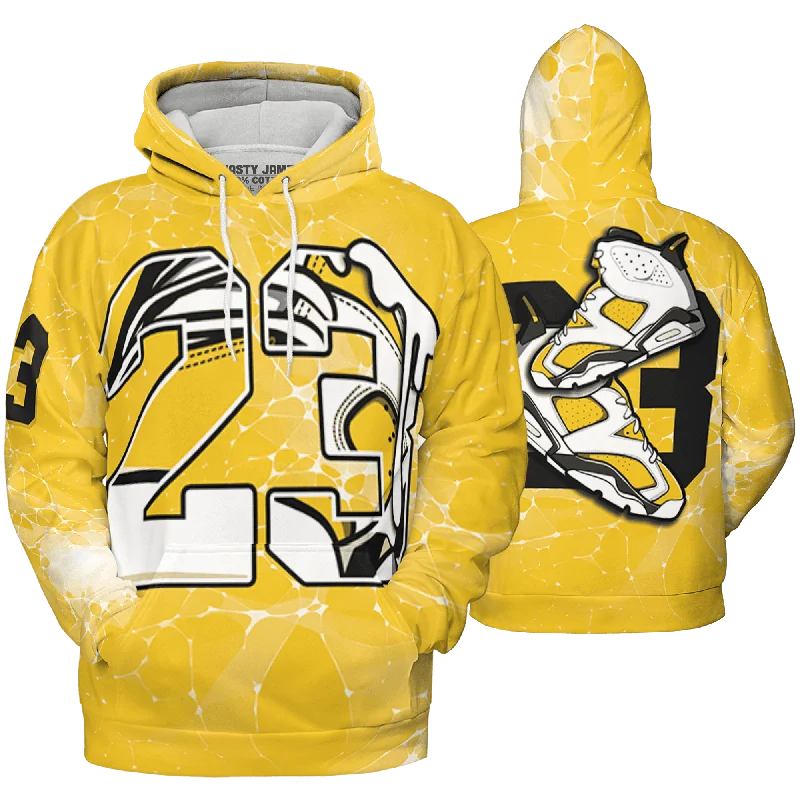 NastyJamz Yellow Ochre 6s Hoodie Match 23 Sneaker All-Over Print