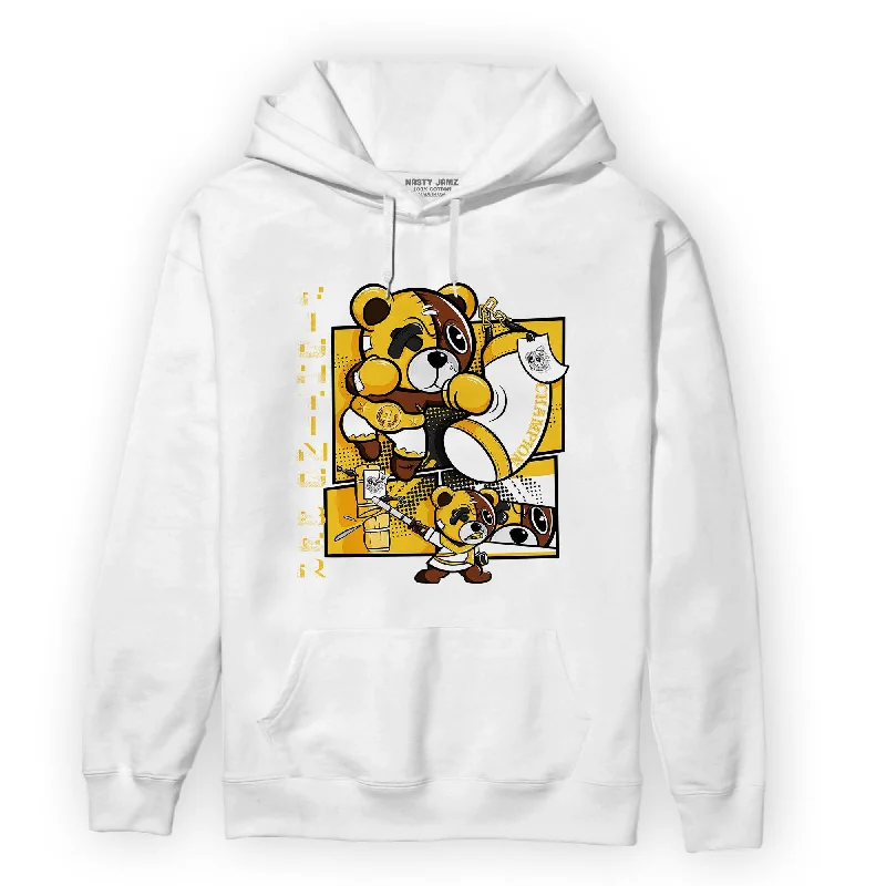 NastyJamz Yellow Ochre 6s Hoodie Match BER Fighting Boxing