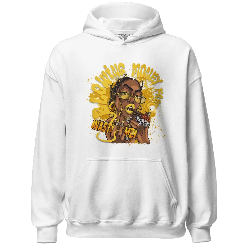 NastyJamz Yellow Ochre 6s Hoodie Match Blowing Money Fast Girl