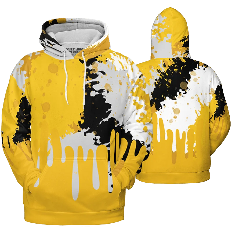 NastyJamz Yellow Ochre 6s Hoodie Match Colorful Art All-Over Print