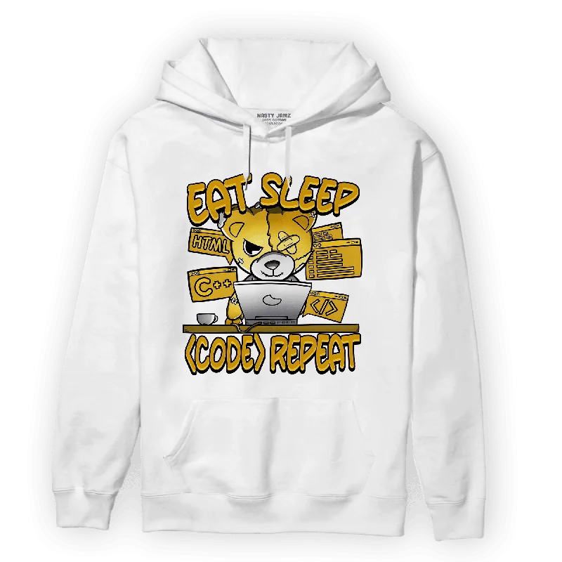 NastyJamz Yellow Ochre 6s Hoodie Match Eat Sleep Code BER