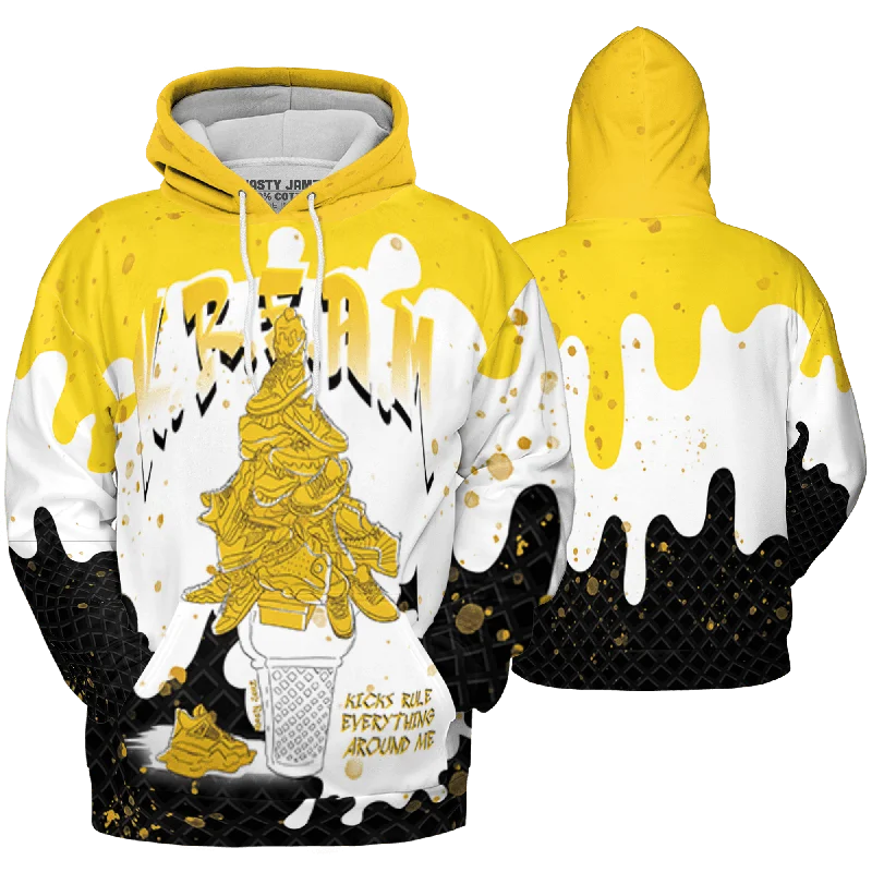 NastyJamz Yellow Ochre 6s Hoodie Match KREAM Waffle Cone All-Over Print