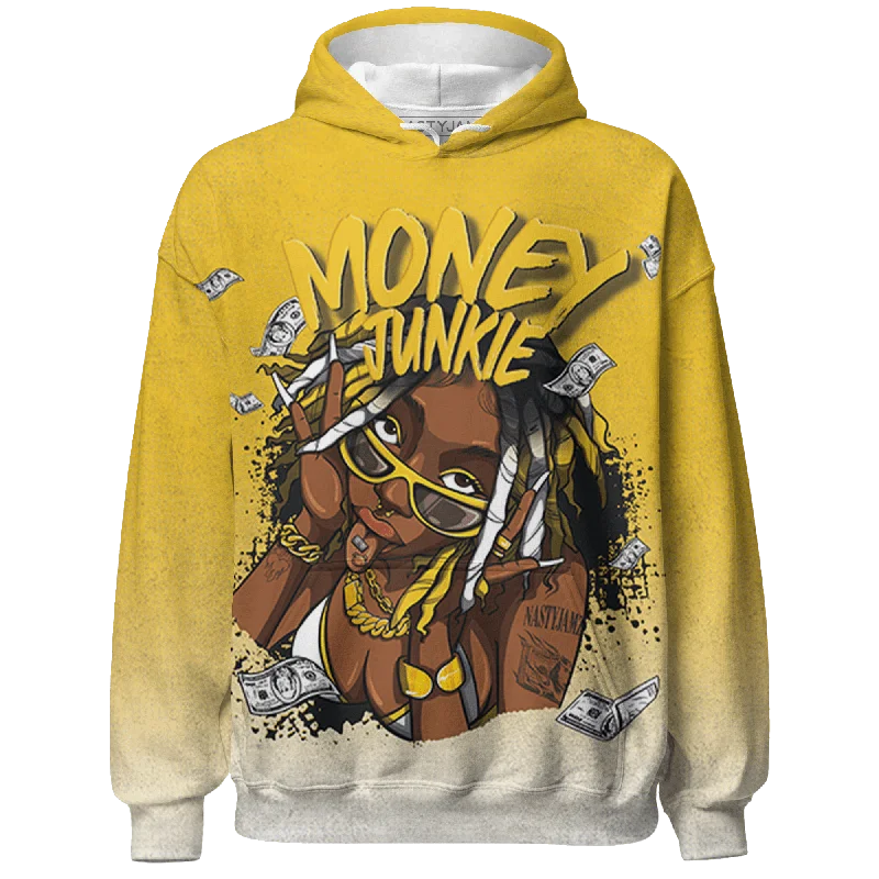 NastyJamz Yellow Ochre 6s Hoodie Match Money Junkie All-Over Print