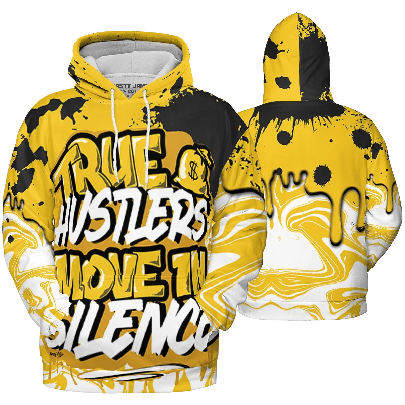 NastyJamz Yellow Ochre 6s Hoodie Match Move In Silence Color Splash All-Over Print