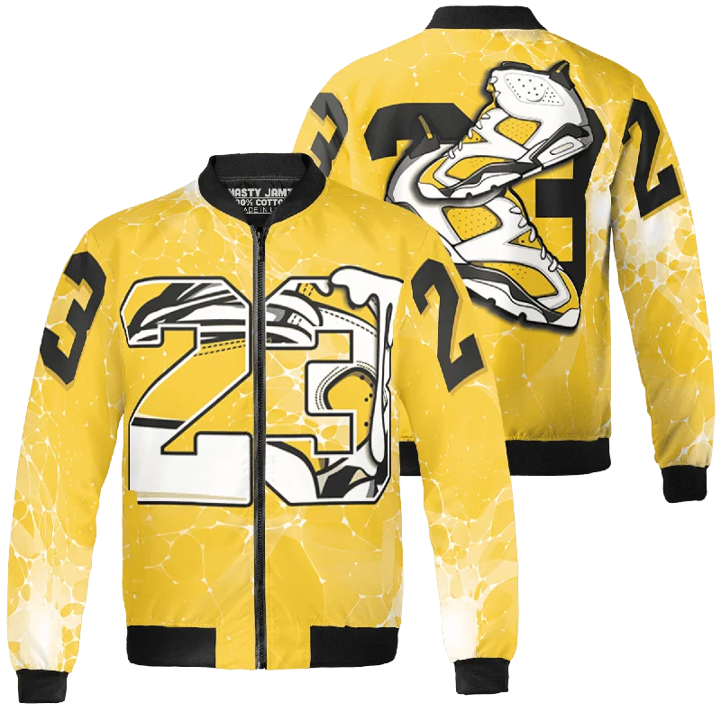 NastyJamz Yellow Ochre 6s Jacket Match 23 Sneaker All-Over Print