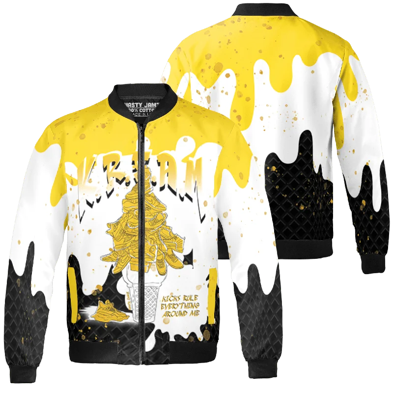 NastyJamz Yellow Ochre 6s Jacket Match KREAM Waffle Cone All-Over Print