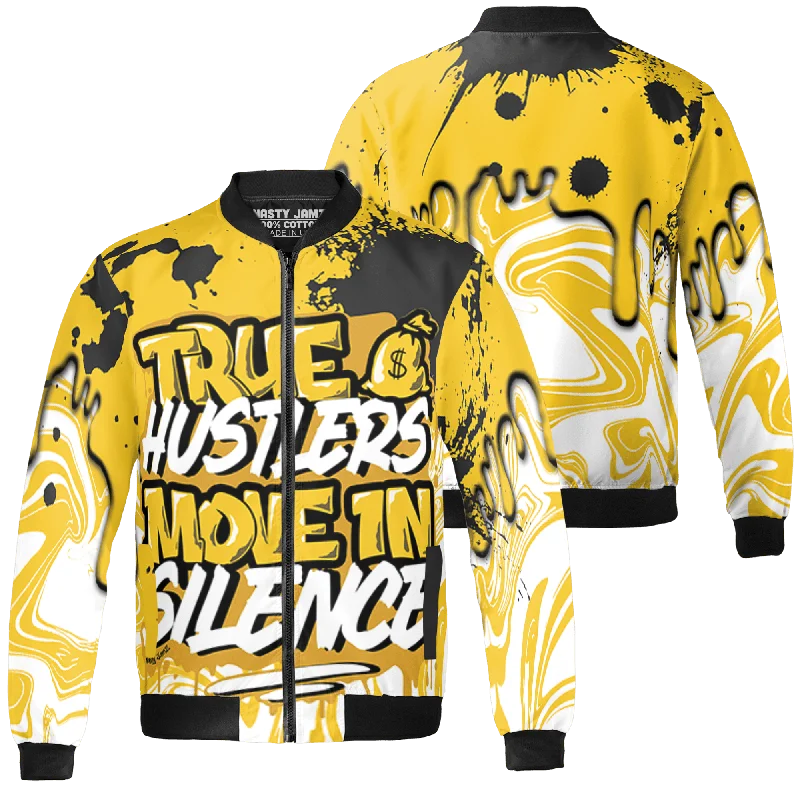 NastyJamz Yellow Ochre 6s Jacket Match Move In Silence Color Splash All-Over Print