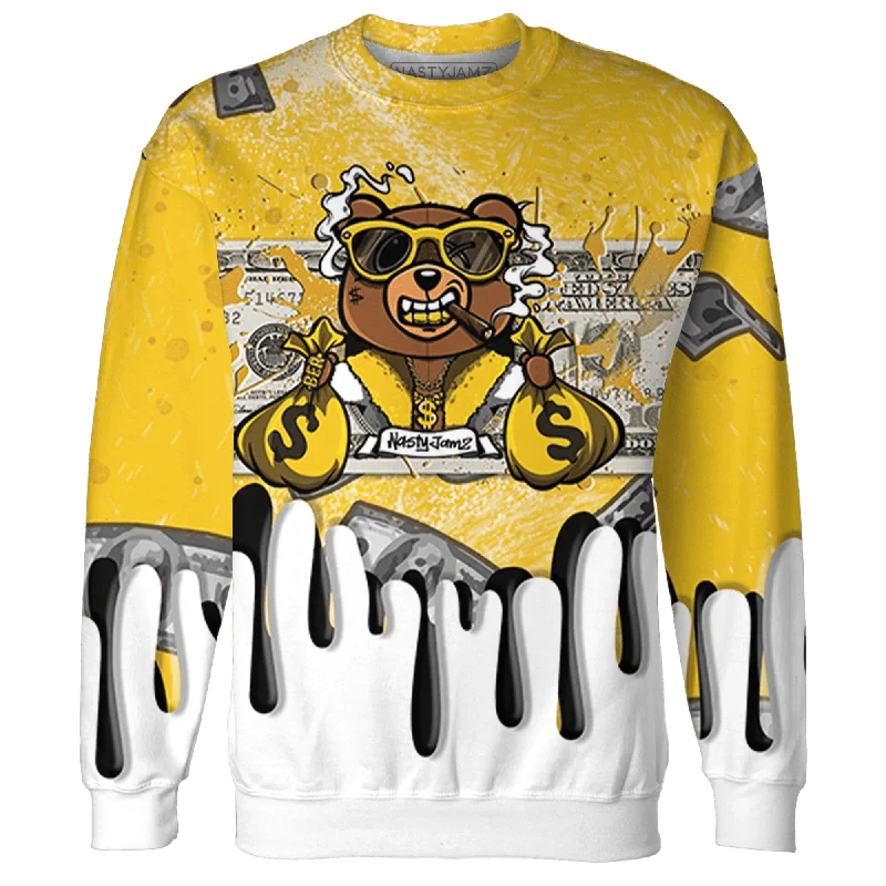 NastyJamz Yellow Ochre 6s Sweatshirt Match BER Dollar All-Over Print