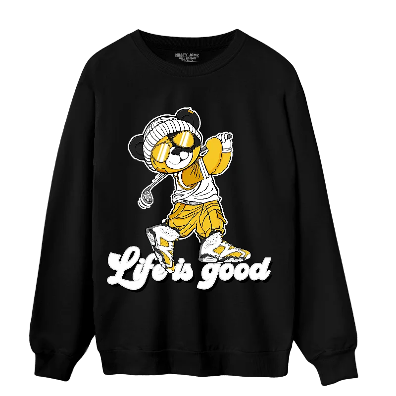 NastyJamz Yellow Ochre 6s Sweatshirt Match BER Like Golf