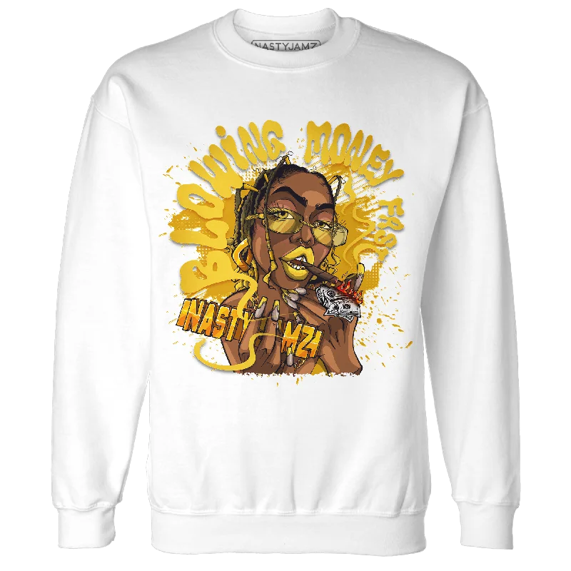 NastyJamz Yellow Ochre 6s Sweatshirt Match Blowing Money Fast Girl