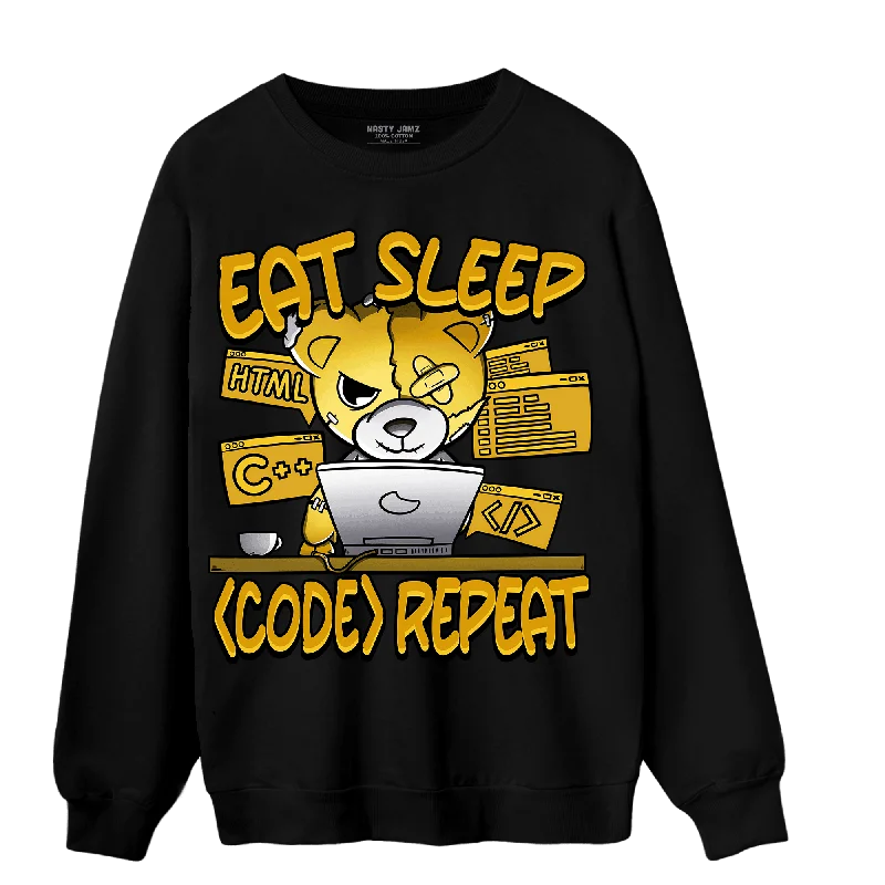 NastyJamz Yellow Ochre 6s Sweatshirt Match Eat Sleep Code BER