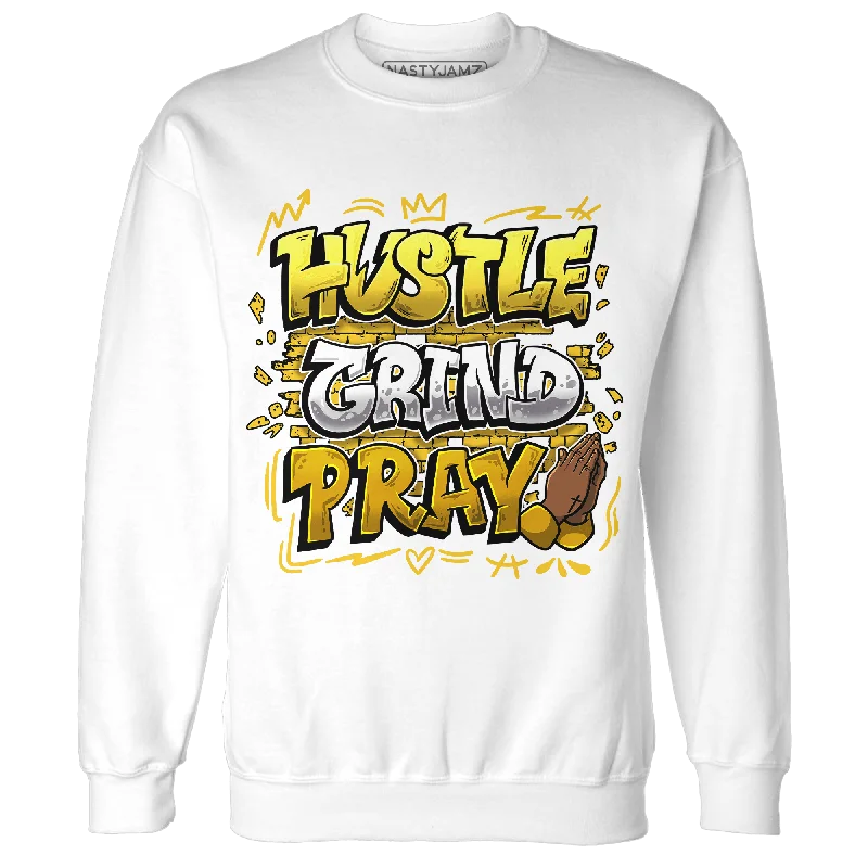 NastyJamz Yellow Ochre 6s Sweatshirt Match Hustle Grind Pray