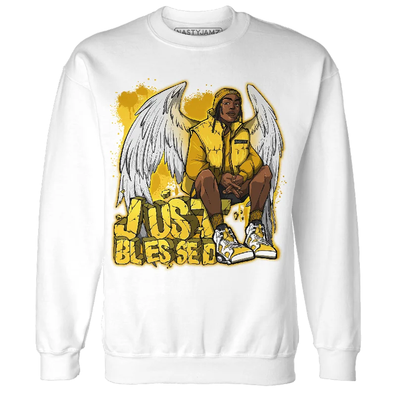 NastyJamz Yellow Ochre 6s Sweatshirt Match Just Blessed