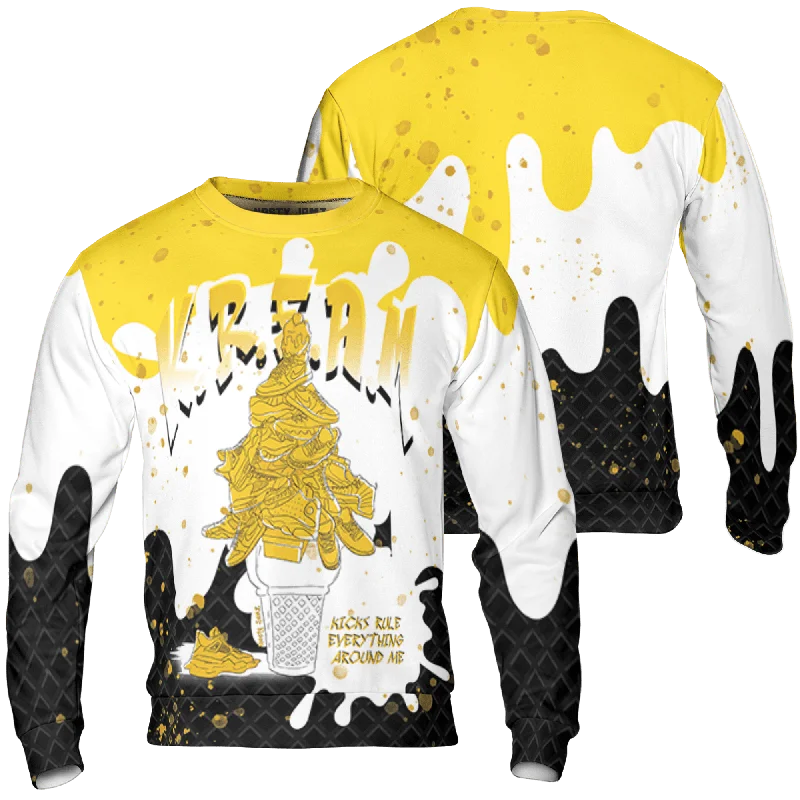 NastyJamz Yellow Ochre 6s Sweatshirt Match KREAM Waffle Cone All-Over Print