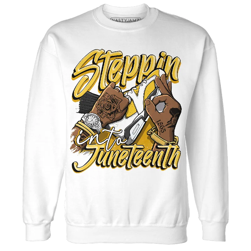 NastyJamz Yellow Ochre 6s Sweatshirt Match Step Into Juneteenth