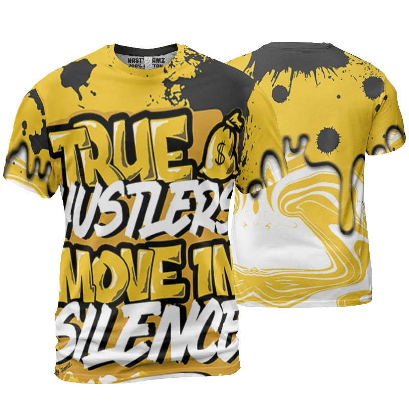 NastyJamz Yellow Ochre 6s T Shirt Match Move In Silence Color Splash All-Over Print