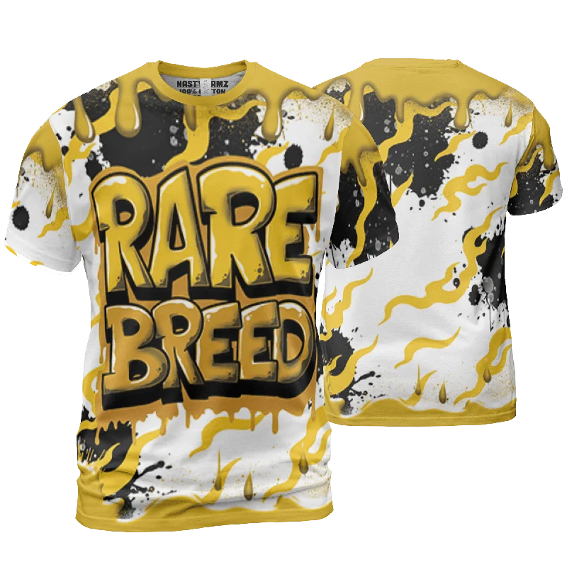 NastyJamz Yellow Ochre 6s T Shirt Match Rare Breed Drippin All-Over Print