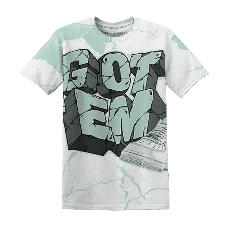 Casual And Trendy Unisex Fashion Staples NastyJamz AF 1 Low Jade Ice White T-Shirt Match Got Em All-Over Print