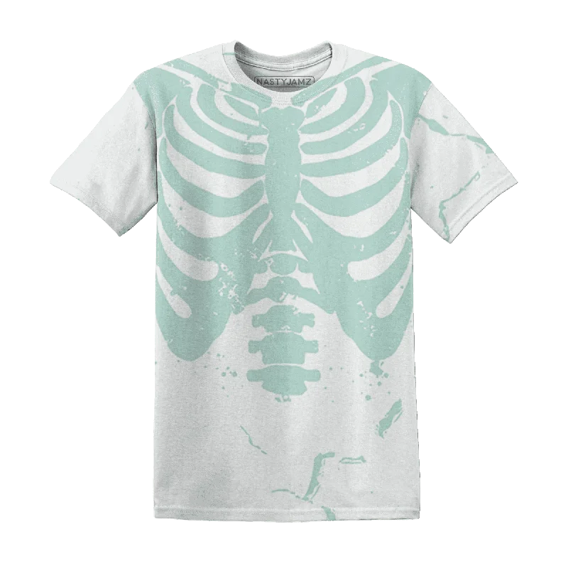 Gender-Neutral Trendy Clothing Styles NastyJamz AF 1 Low Jade Ice White T-Shirt Match Skeleton Y2k All-Over Print