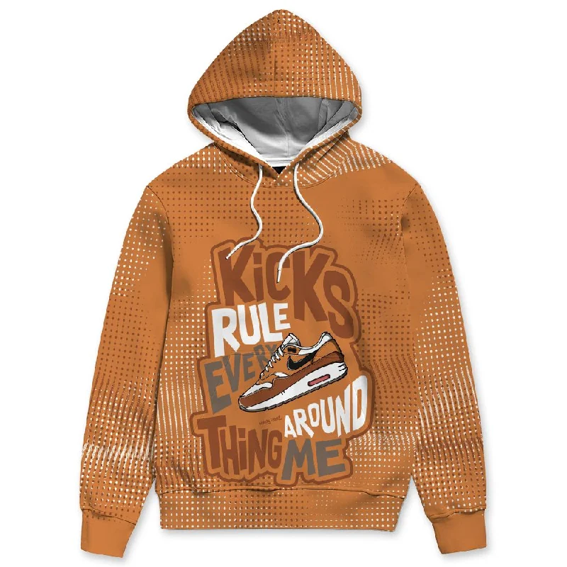 AM 1 Essential Light Bone NastyJamz Hoodie Match Kicks Rule All-Over Print