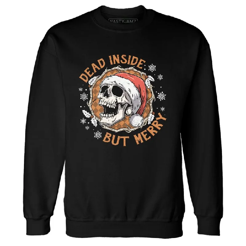 AM 1 Essential Light Bone NastyJamz Sweatshirt Match Dead Inside But Merry