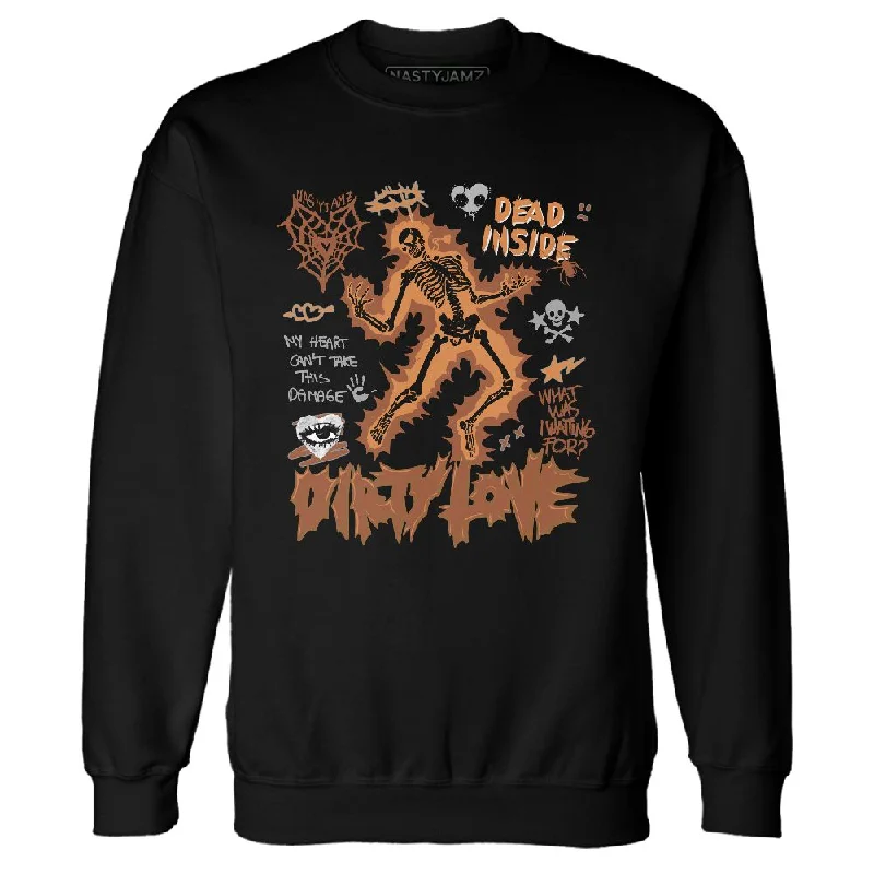 AM 1 Essential Light Bone NastyJamz Sweatshirt Match Dirty Love Skull